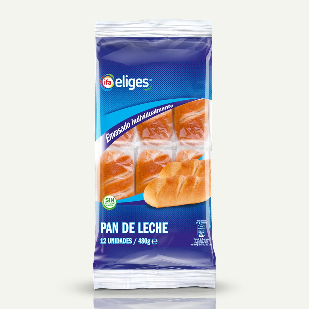 PAN DE LECHE IFA-ELIGES 480G 12U