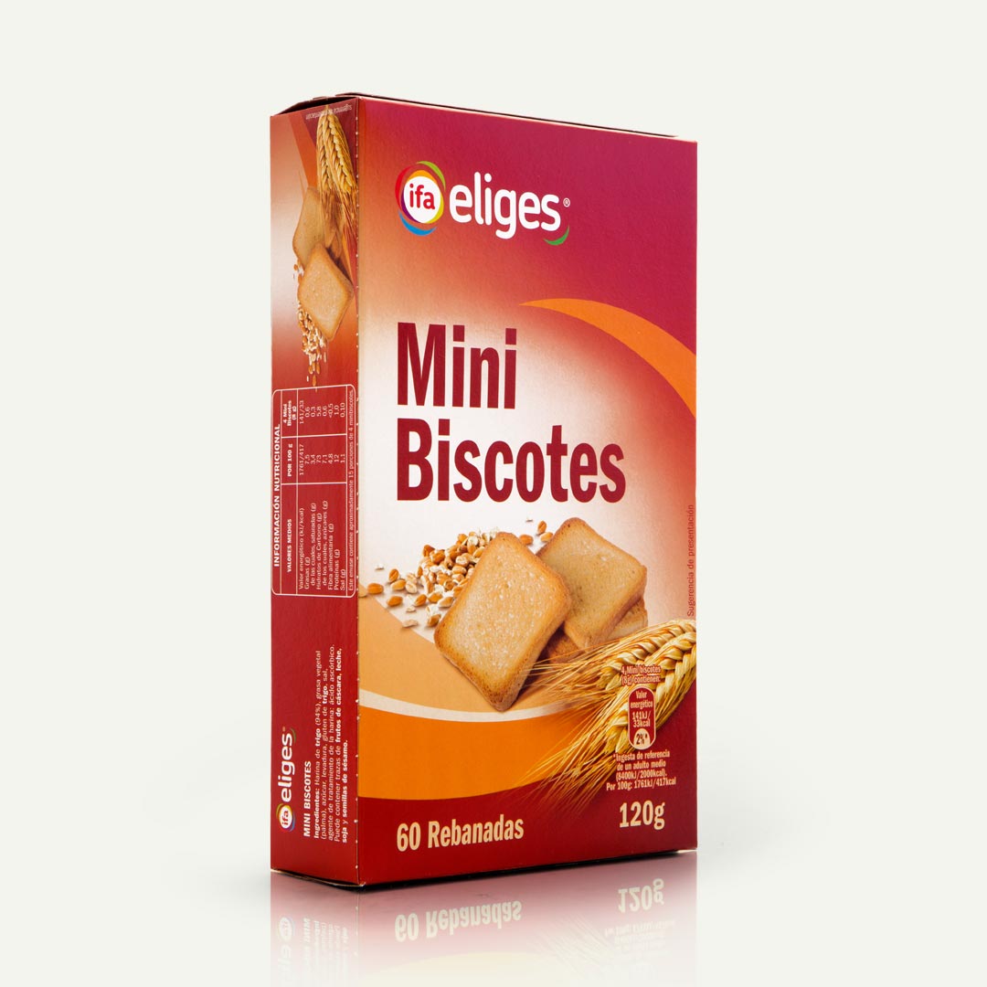 MINI BISCOTE IFA-ELIGES 120G 60U