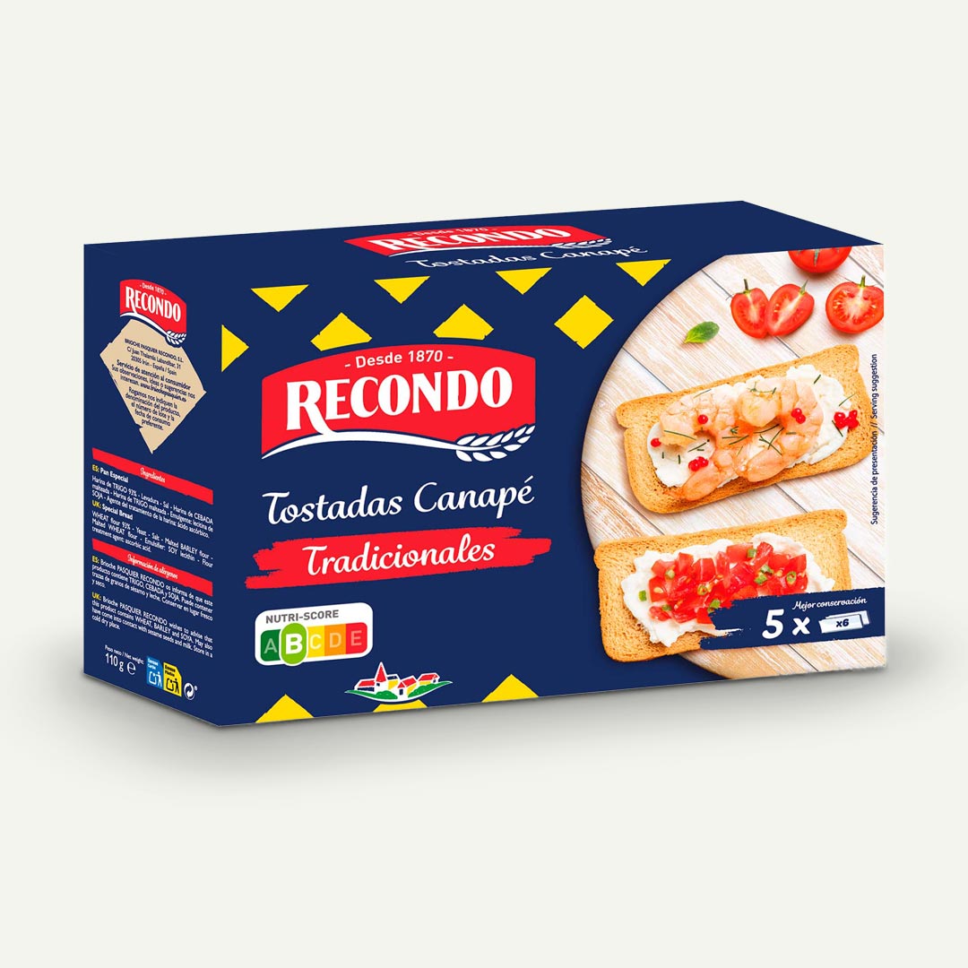 TOSTAS CANAPÉ RECONDO 100G
