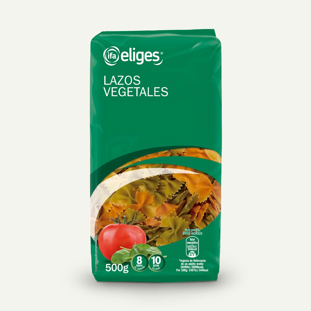 LAZOS PASTA VEGETAL IFA-ELIGES 500G