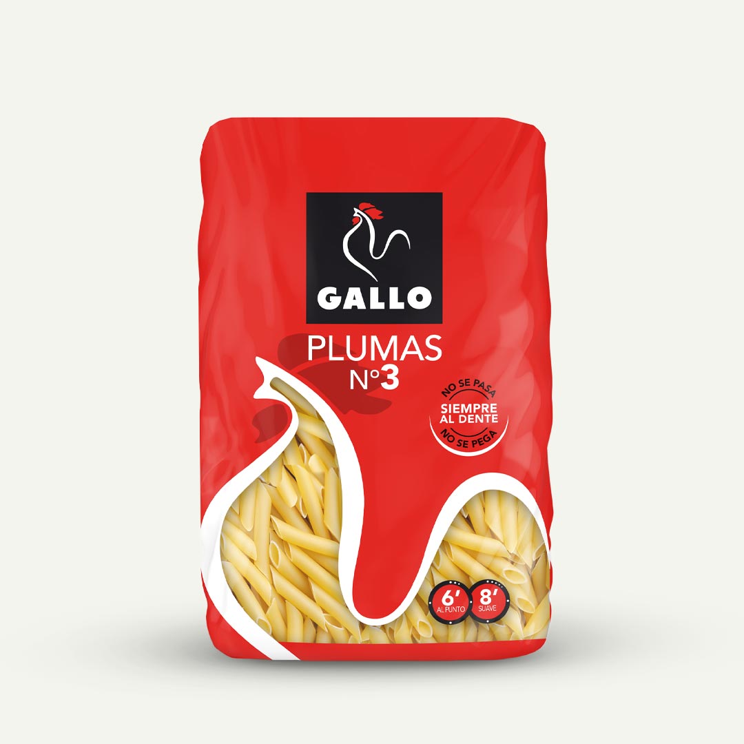 MACARRÓN PLUMAS Nº3 GALLO 450G