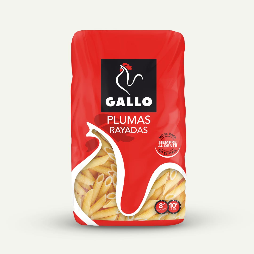 MACARRÓN PLUMAS RAYADAS GALLO 450G