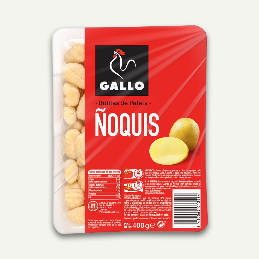ÑOQUIS DE PATATA GALLO 400G