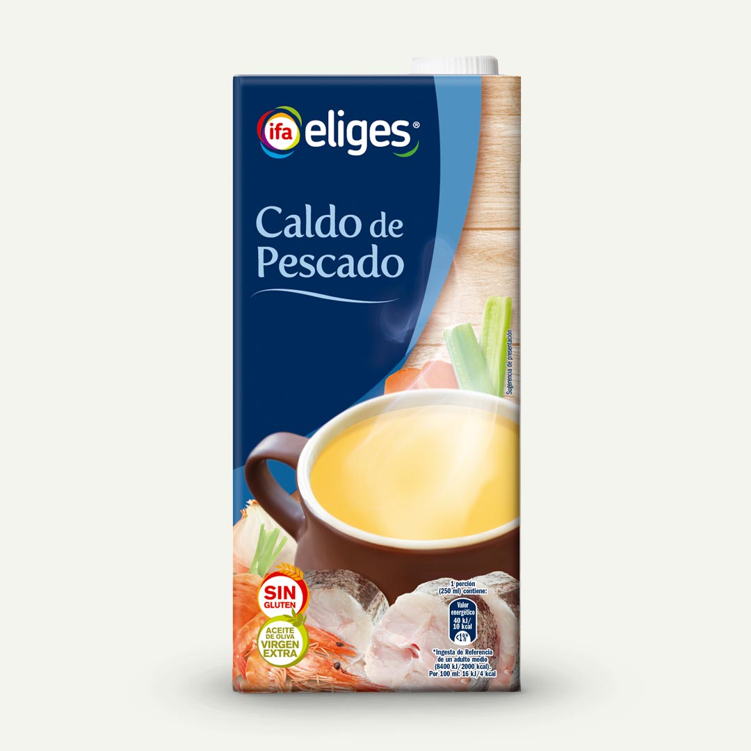 CALDO DE PESCADO ACEITE OLIVA VIRGEN EXTRA IFA-ELIGES 1L