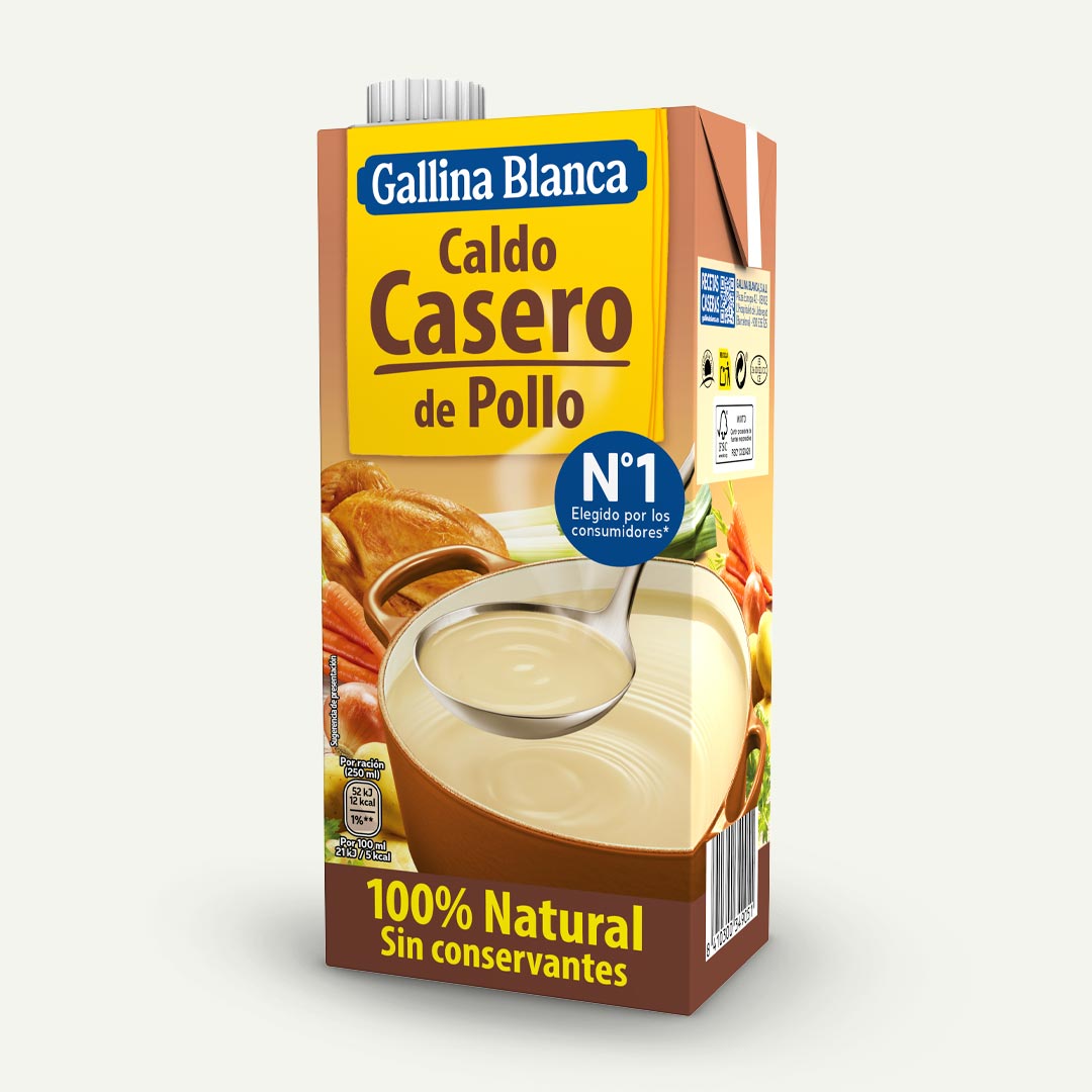 CALDO DE POLLO GALLINA BLANCA 1L
