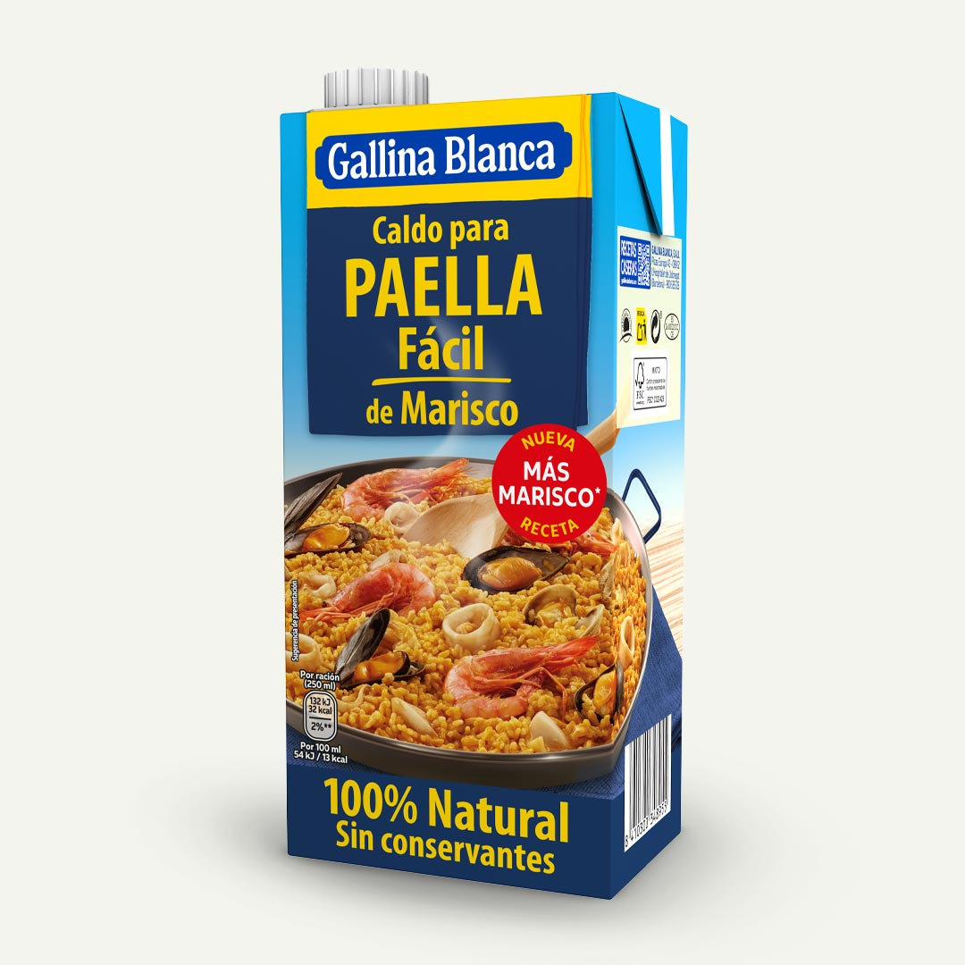 CALDO PARA PAELLA DE MARISCO GALLINA BLANCA 1L
