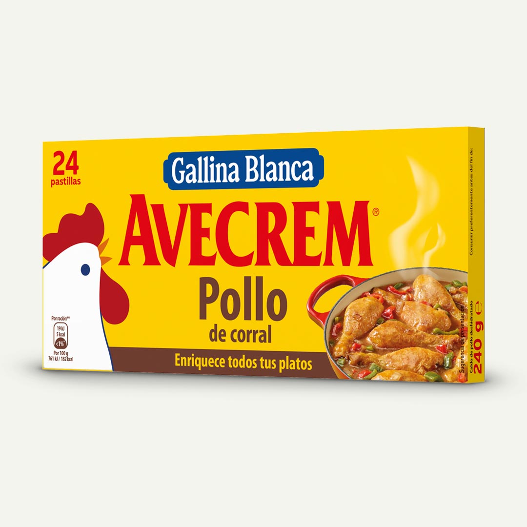 CALDO POLLO AVECREM ESTUCHE 24P 240G
