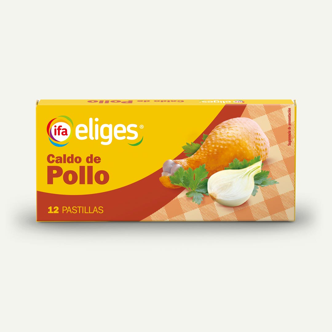 CALDO DE POLLO IFA-ELIGES ESTUCHE 12P 120G