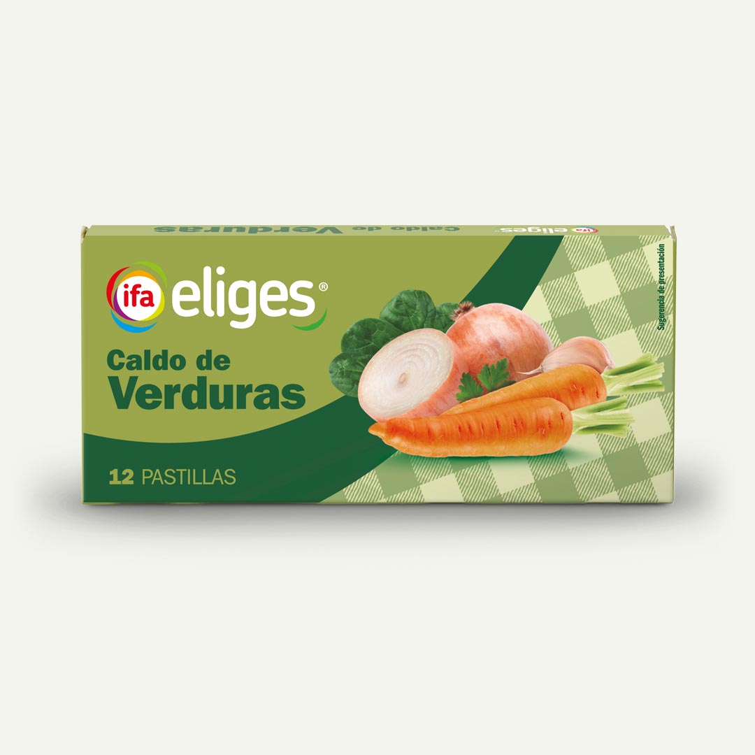 CALDO DE VERDURAS IFA-ELIGES ESTUCHE 12P 120G