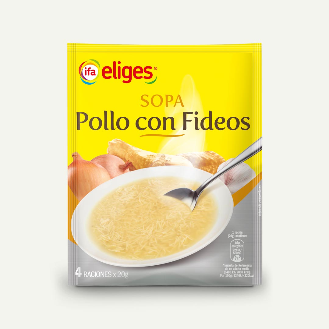 SOPA DE POLLO CON FIDEOS IFA-ELIGES 80G
