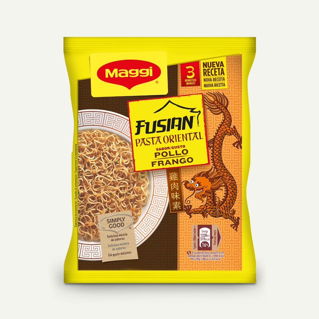 PASTA ORIENTAL SABOR POLLO 3´LISTO MAGGI 71G