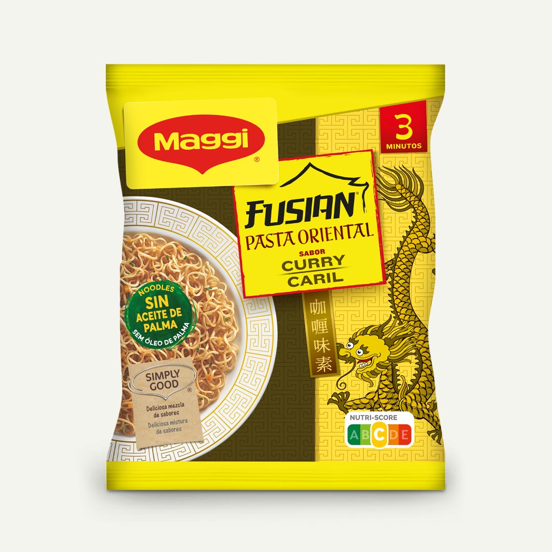 PASTA ORIENTAL CURRY 3´LISTO MAGGI 71G