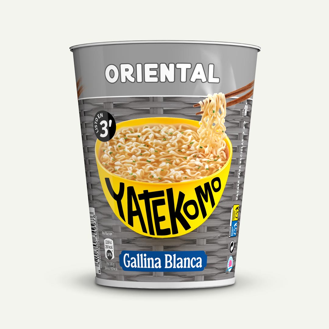 FIDEOS ORIENTAL 3´ LISTO YATEKOMO VASO 61G