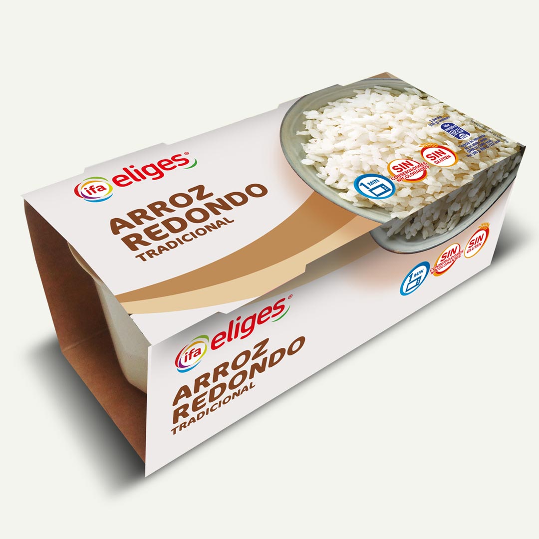 ARROZ REDONDO IFA-ELIGES VASITOS 125G P-2
