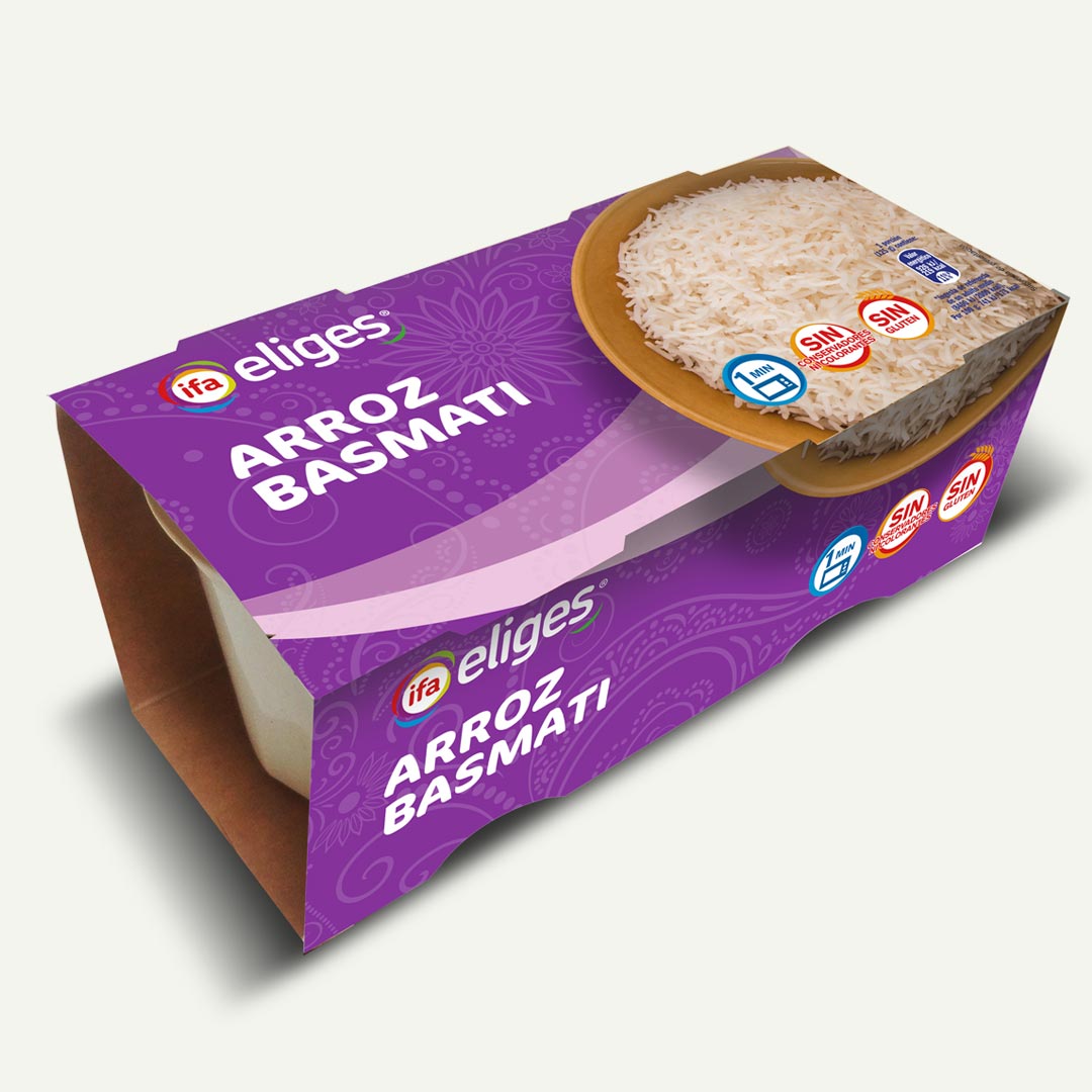 ARROZ BASMATI IFA-ELIGES VASITOS 125G P-2