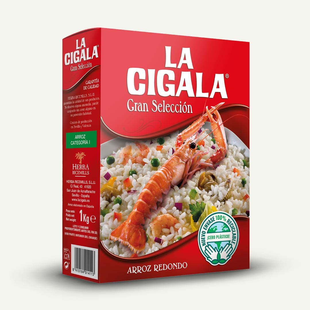 ARROZ REDONDO LA CIGALA CAJA 1KG
