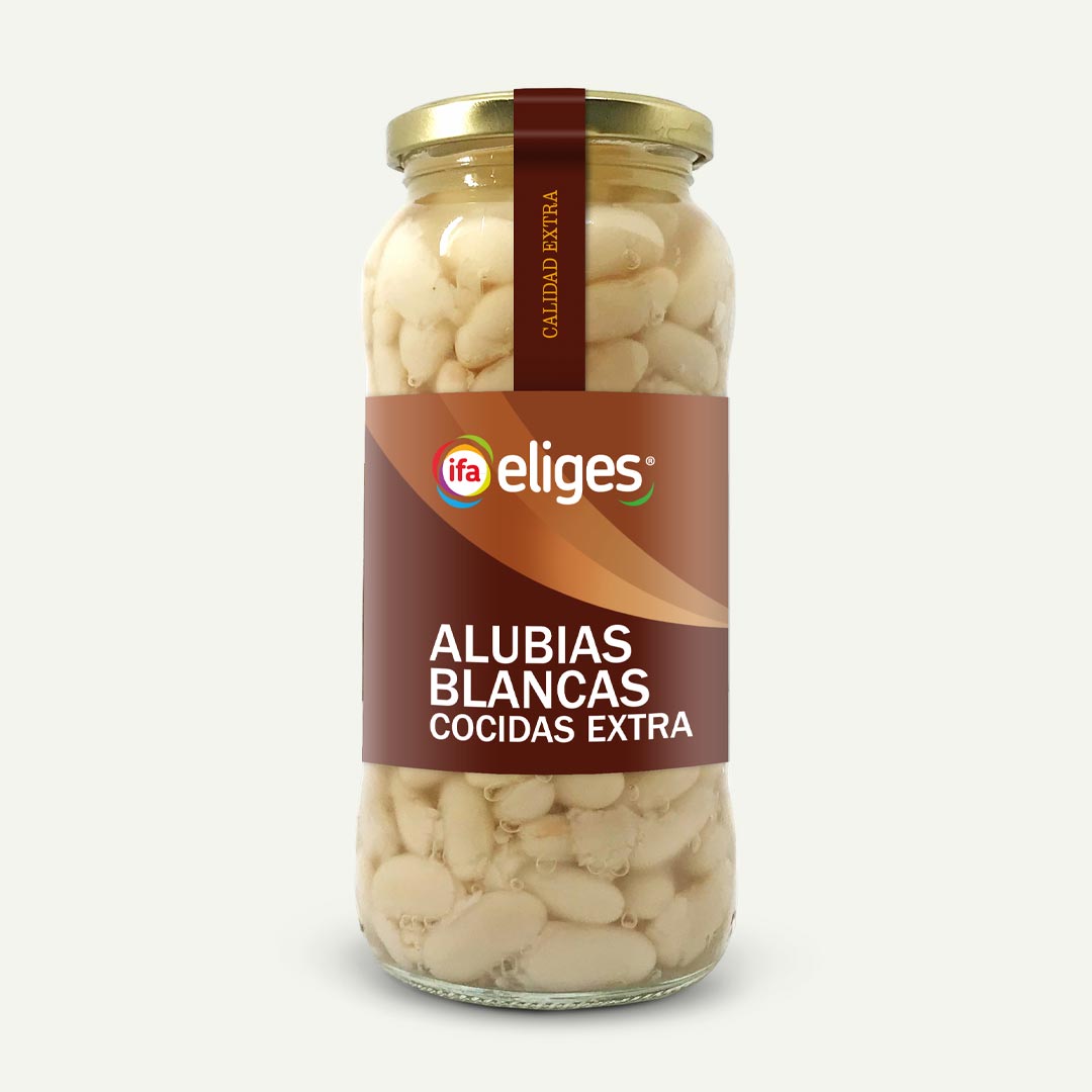 ALUBIAS BLANCAS COCIDAS IFA-ELIGES TARRO 400G