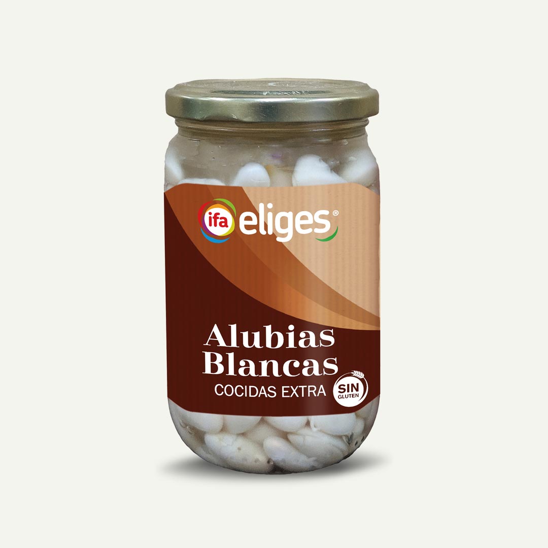 ALUBIAS BLANCAS COCIDAS IFA-ELIGES TARRO 210G