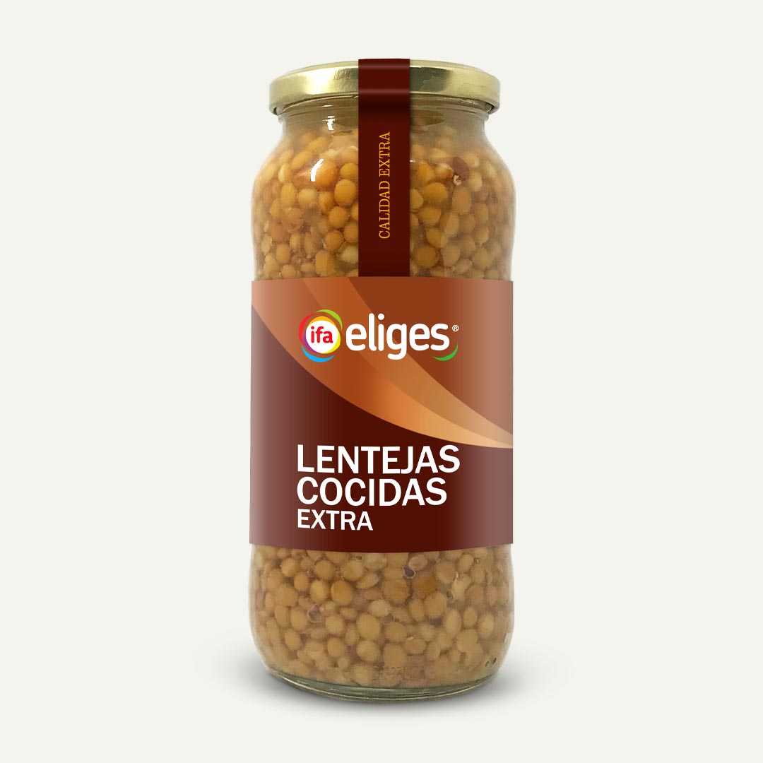LENTEJA COCIDA EXTRA IFA-ELIGES TARRO 400G