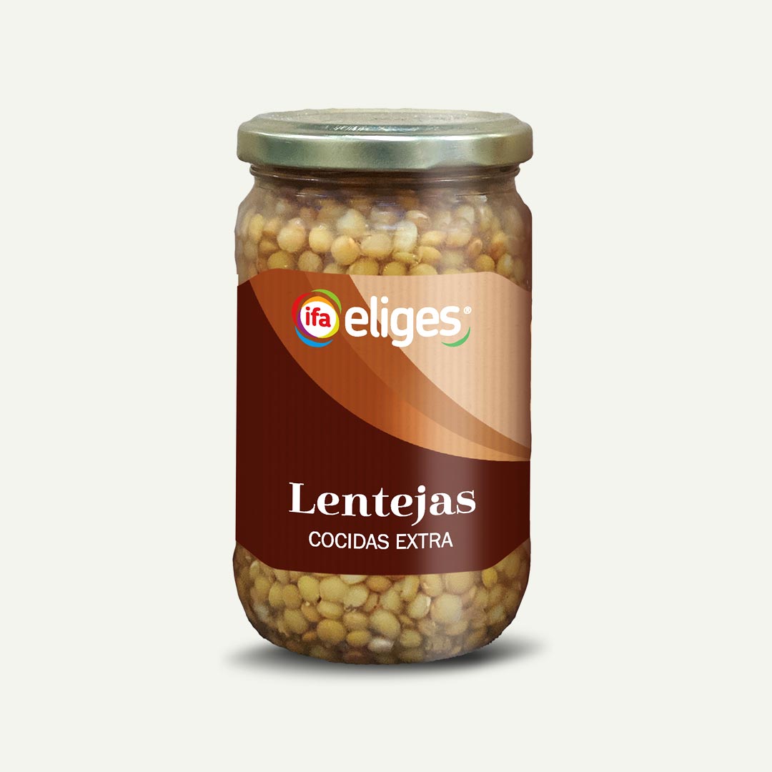 LENTEJA COCIDA PARDINA IFA-ELIGES TARRO 210G