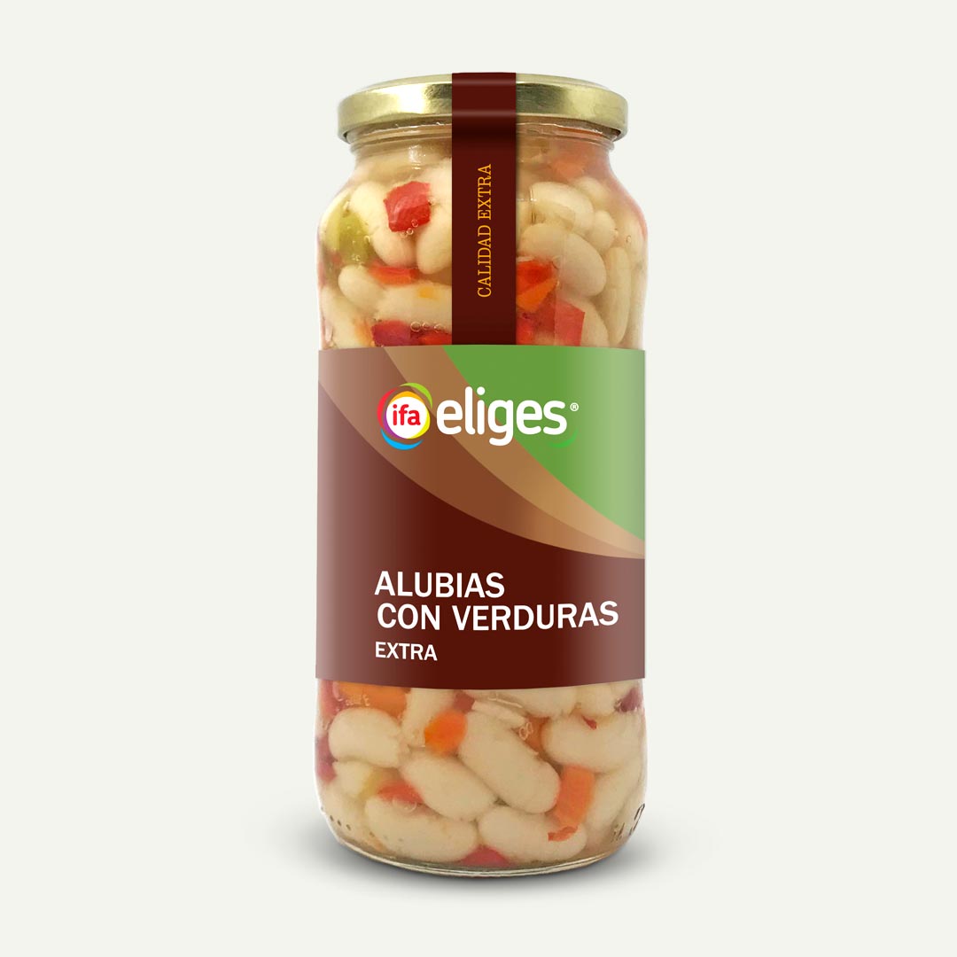 ALUBIA COCIDA CON VERDURA IFA-ELIGES TARRO 400G