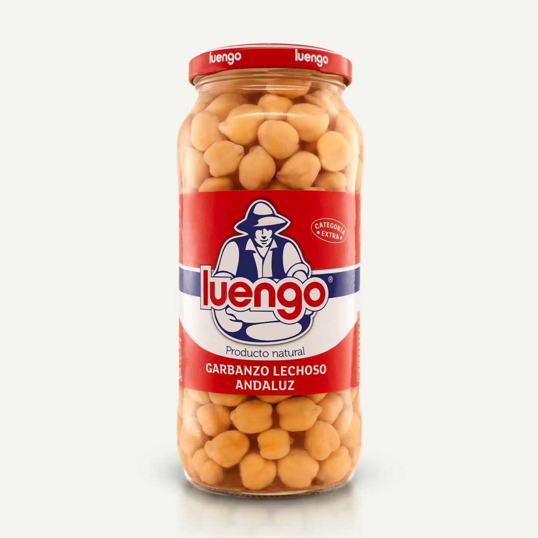 GARBANZO LECHOSO COCIDO LUENGO TARRO 400G