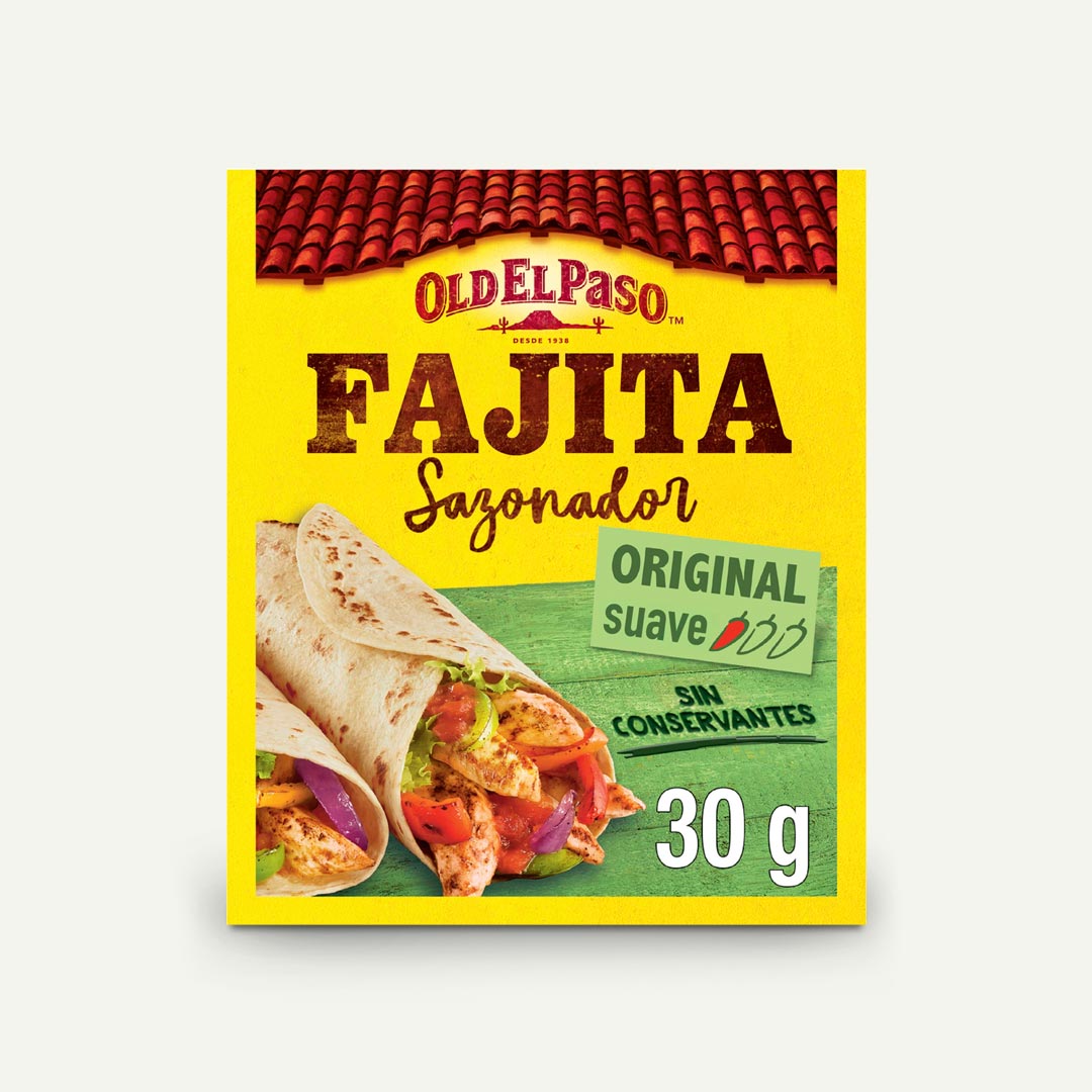 SAZONADOR FAJITAS PICANTE SUAVE OLD EL PASO 30G