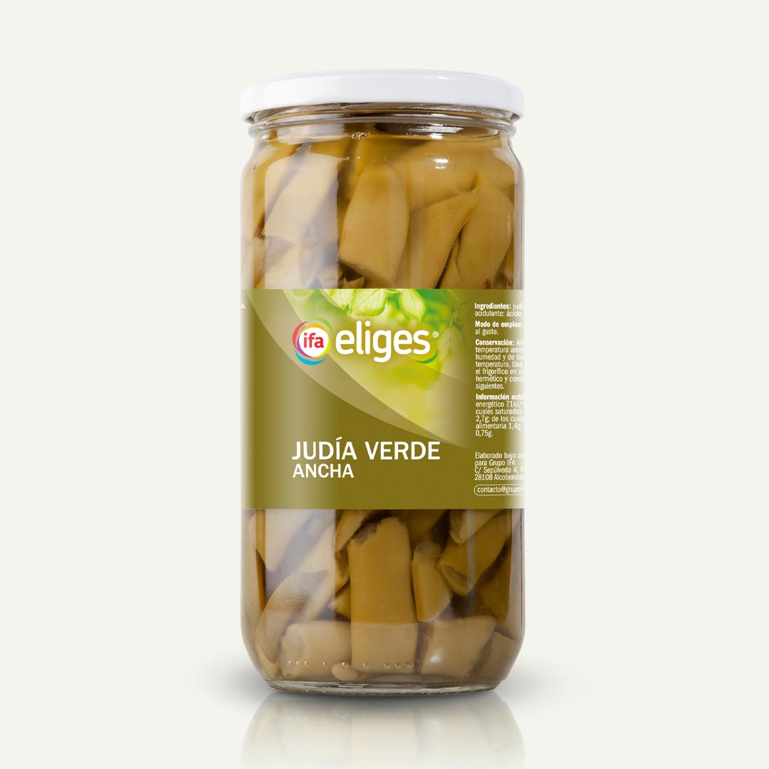 JUDÍA VERDE ANCHA CORTADA IFA-ELIGES TARRO 360G