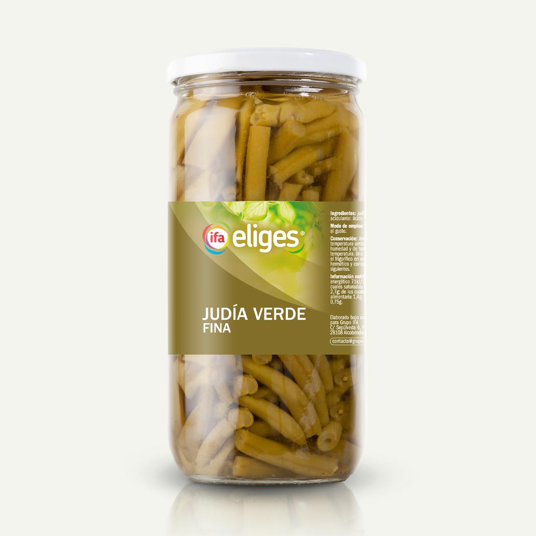 JUDÍA VERDE FINA CORTADA IFA-ELIGES TARRO 360G