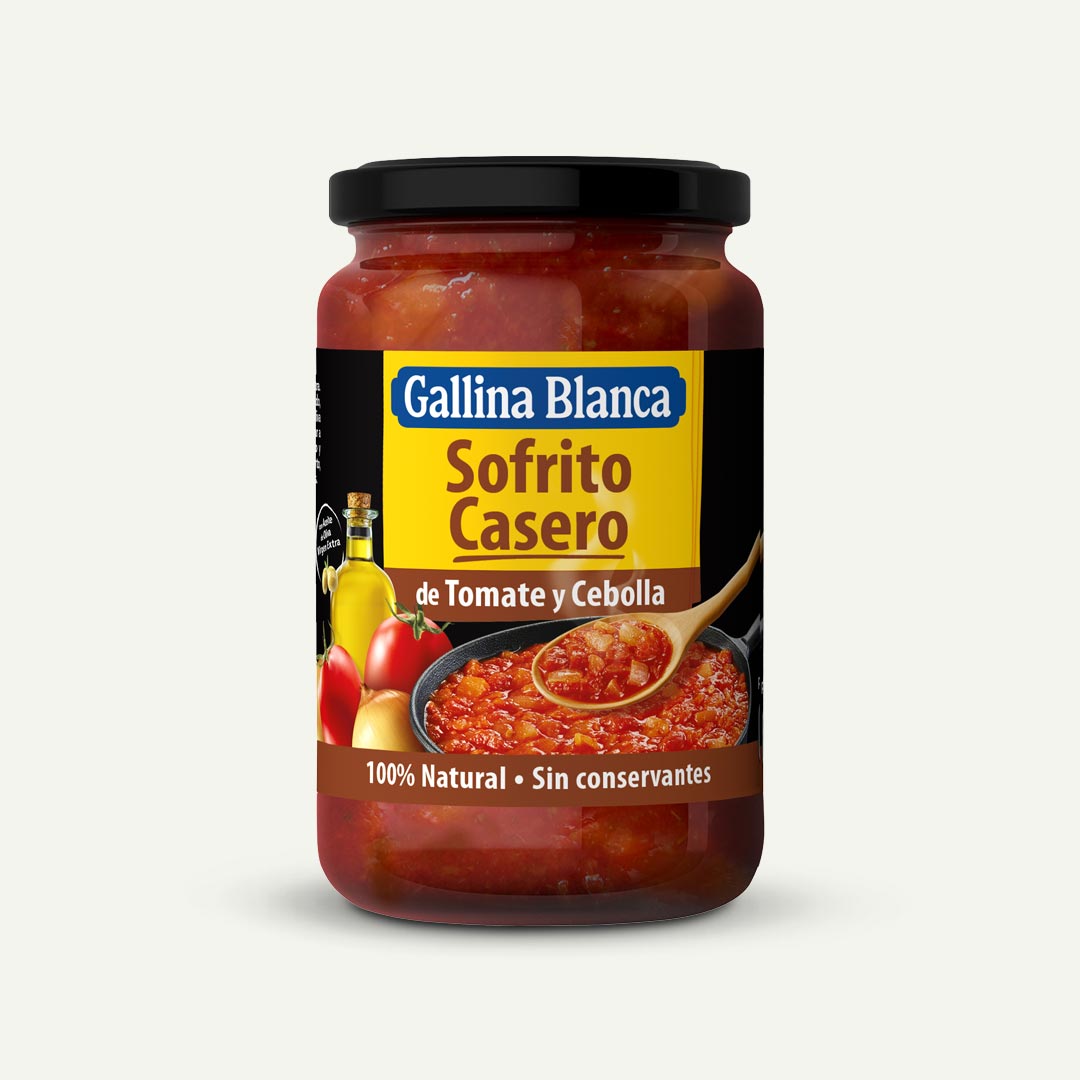 SOFRITO CASERO TOMATE Y CEBOLLA TARRO GALLINA BLANCA 350G