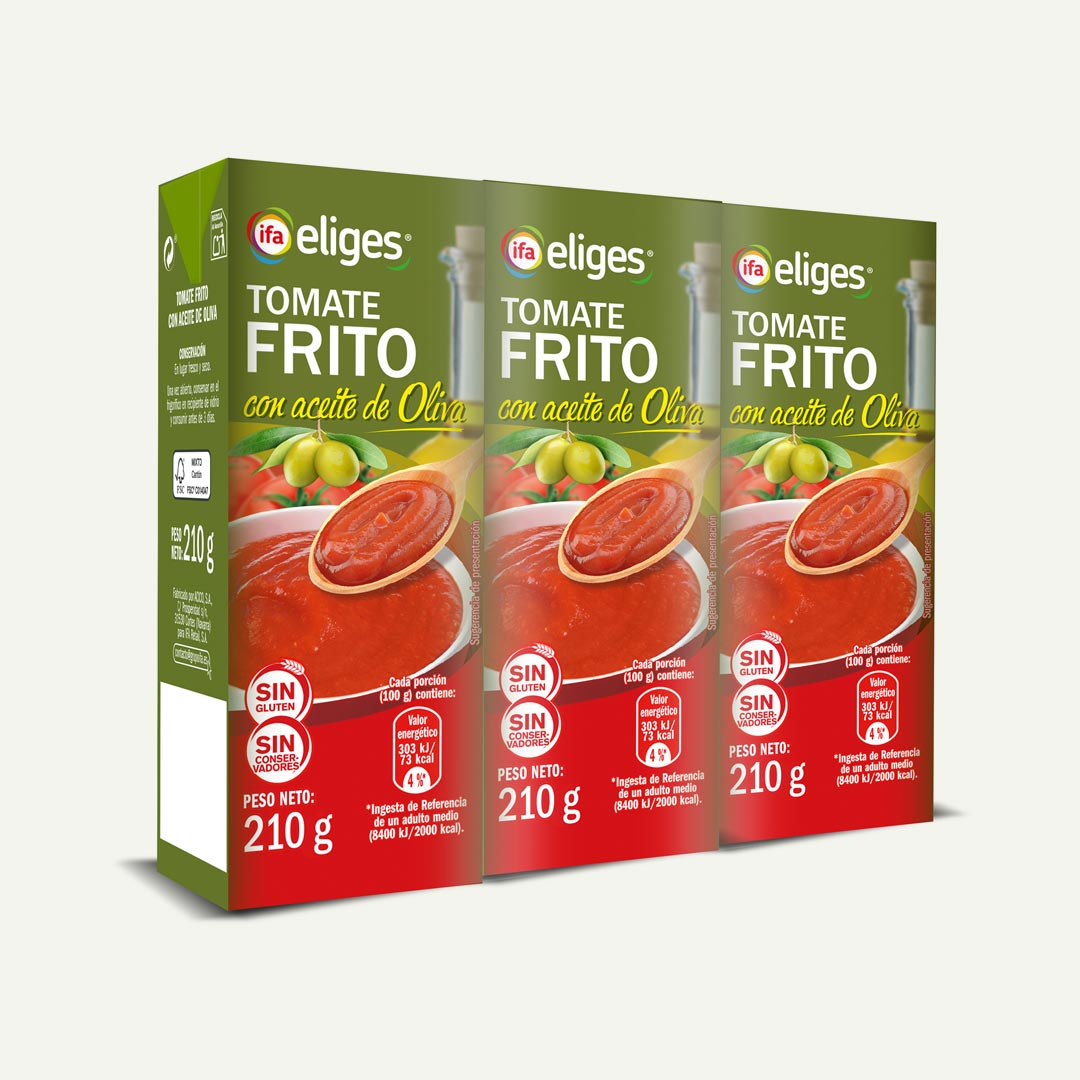 TOMATE FRITO CON ACEITE DE OLIVA IFA-ELIGES 210G P-3