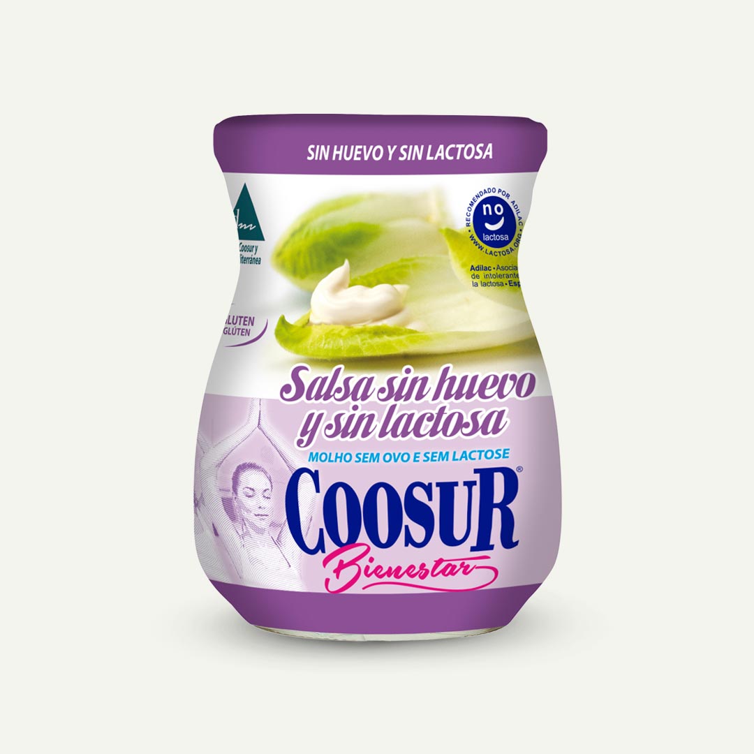 SALSA SIN HUEVO Y SIN LACTOSA COOSUR 450ML