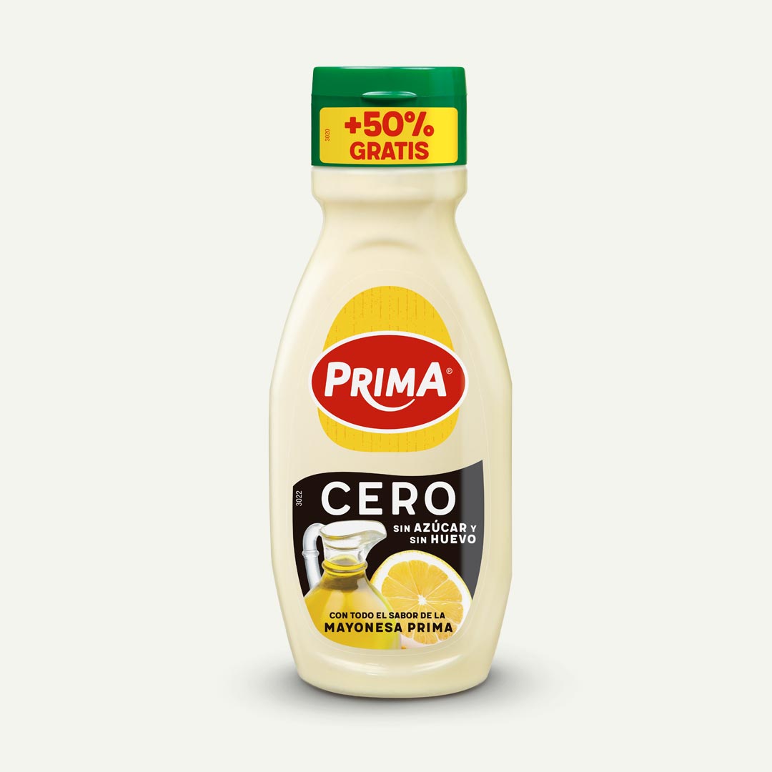 MAYONESA SIN HUEVO CERO PRIMA 255ML