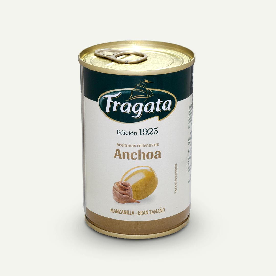 ACEITUNAS RELLENAS DE ANCHOA FRAGATA 130G