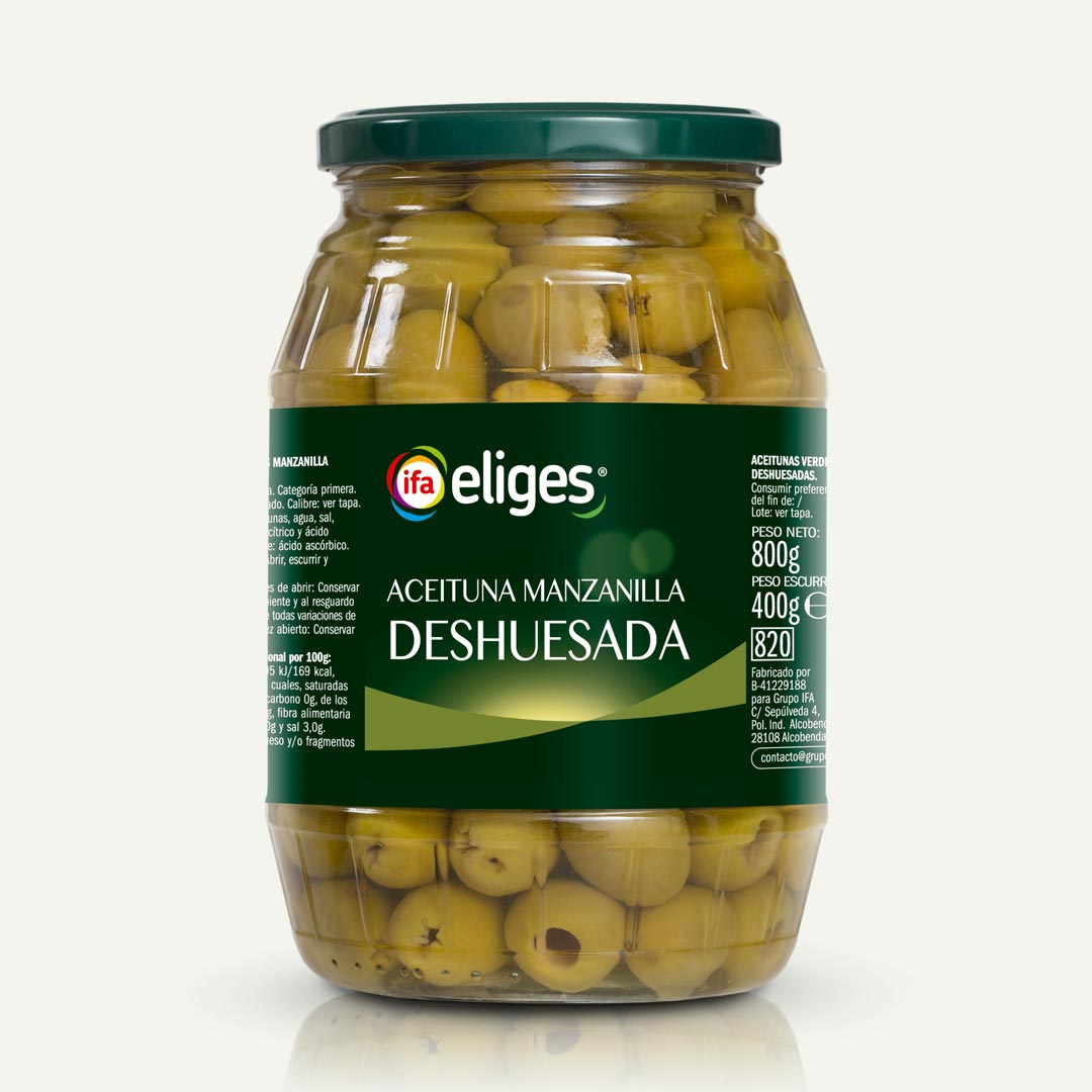 ACEITUNA MANZANILLA DESHUESADA IFA-ELIGES 400G