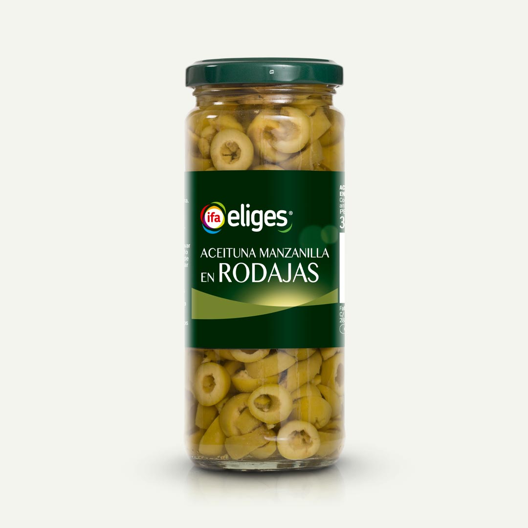 ACEITUNA MANZANILLA EN RODAJAS IFA-ELIGES 130G