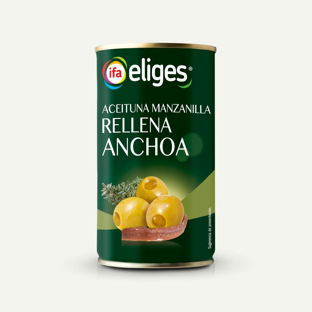 ACEITUNA RELLENA ANCHOA IFA-ELIGES 150G