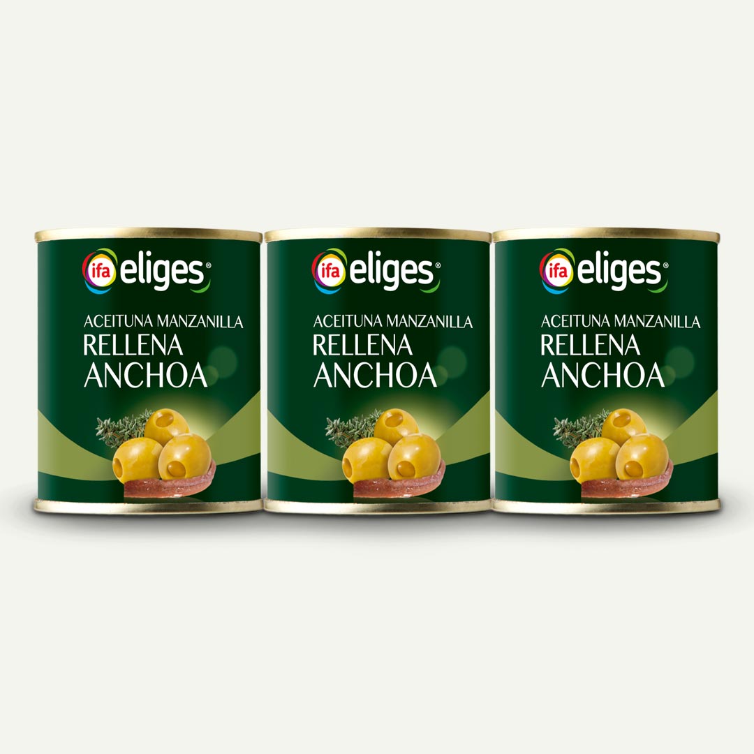 ACEITUNA RELLENA ANCHOA IFA-ELIGES 50G P-3