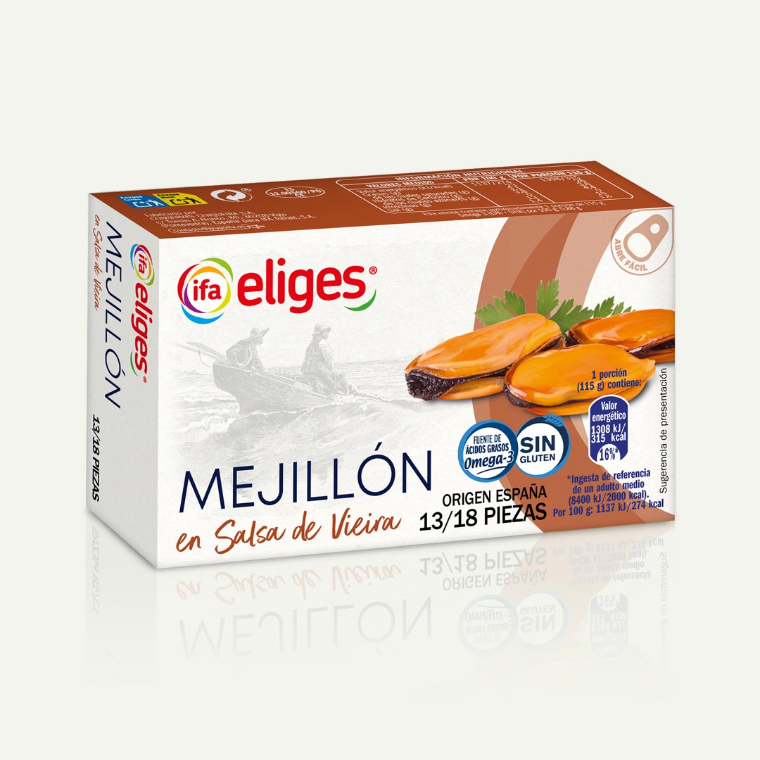 MEJILLÓN EN SALSA VIEIRA 13/18 IFA-ELIGES 69G