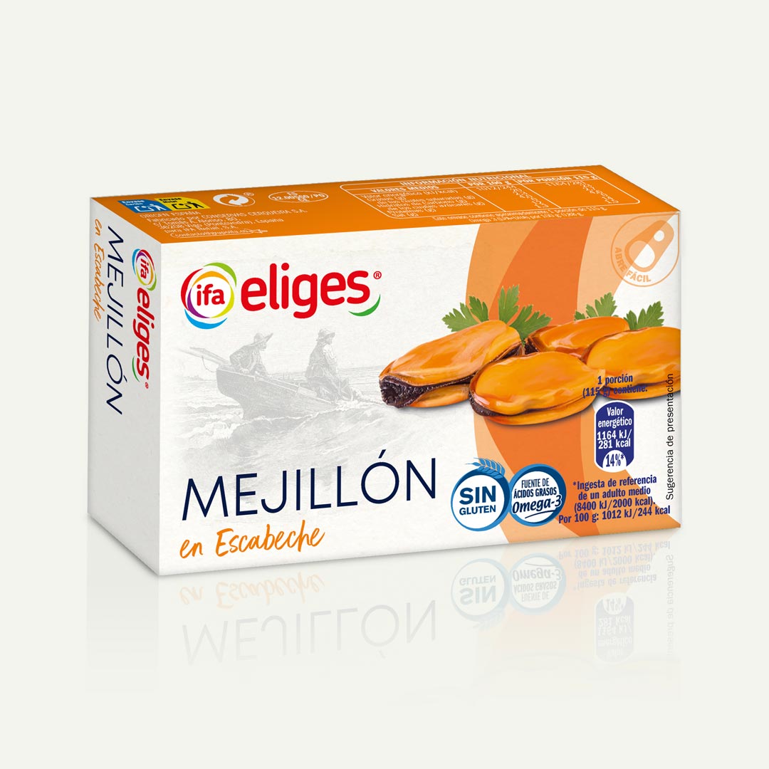 MEJILLÓN EN ESCABECHE 25/30 IFA-ELIGES 69G