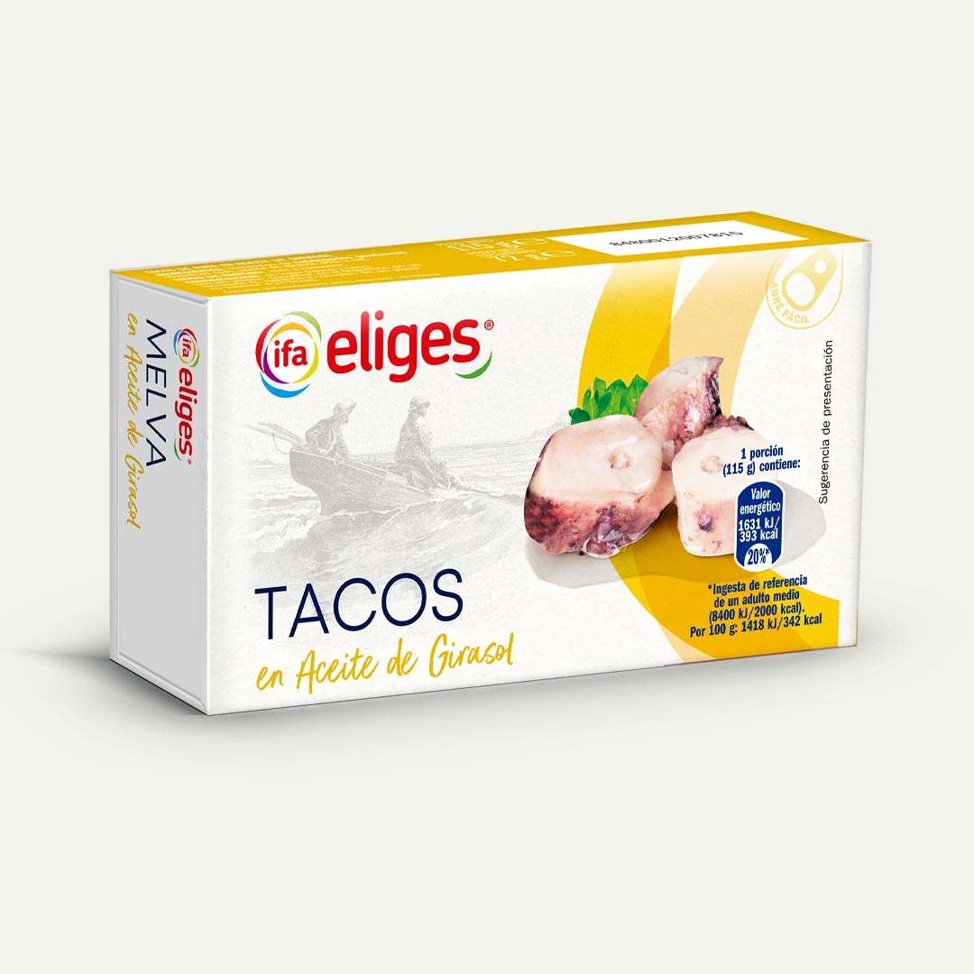 TACOS EN ACEITE GIRASOL IFA-ELIGES 72G