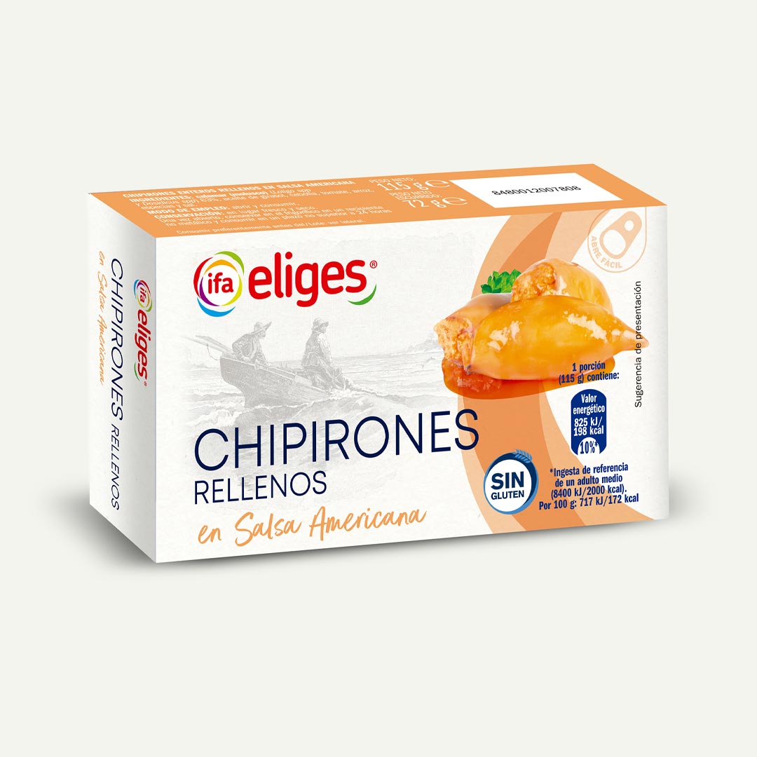 CHIPIRIONES RELLENOS SALSA AMERICANA IFA-ELIGES 72G