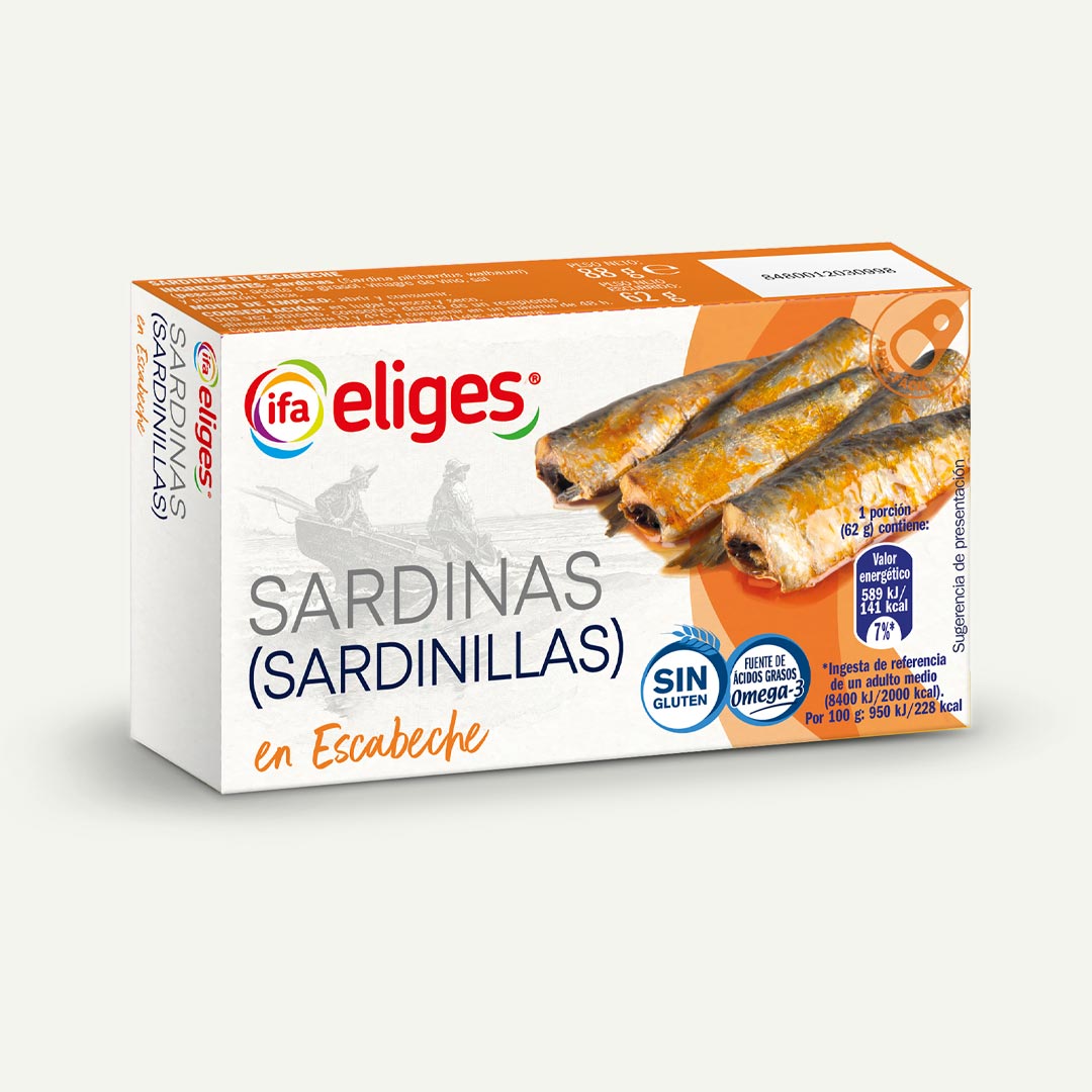 SARDINILLAS EN ESCABECHE IFA-ELIGES 62G