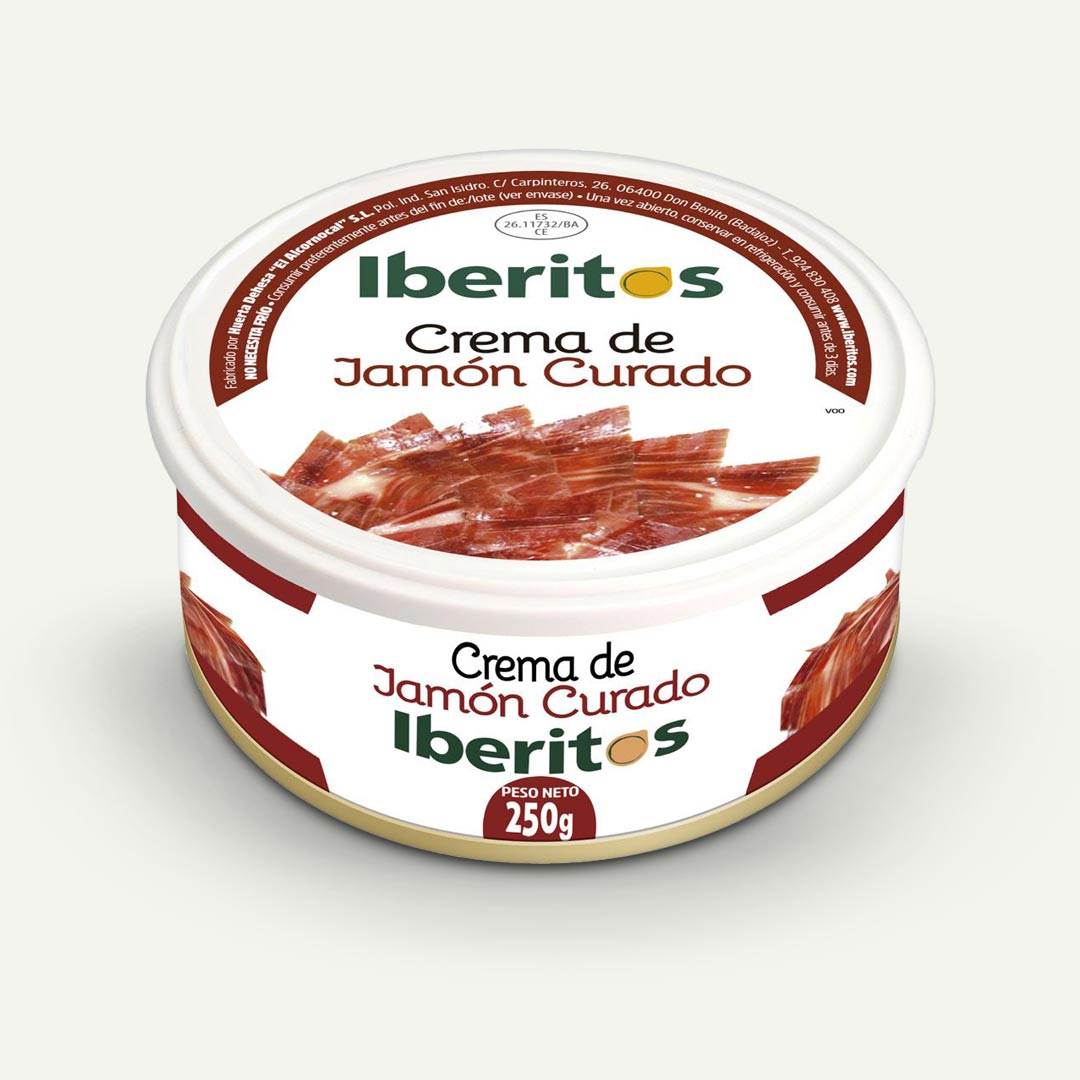 CREMA DE JAMÓN CURADO IBERITOS 250G