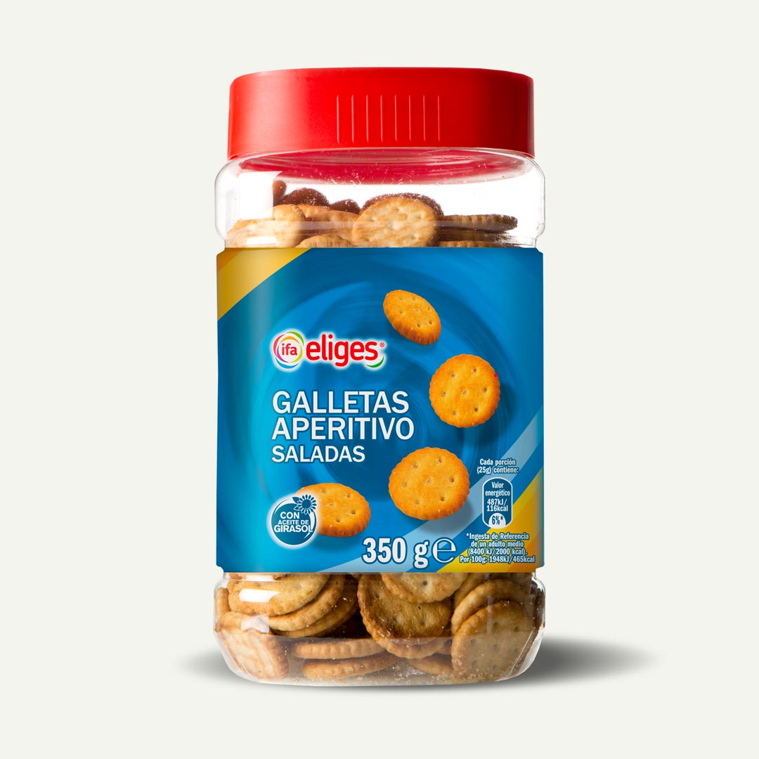 GALLETAS APERITIVO SALADAS IFA-ELIGES 350G