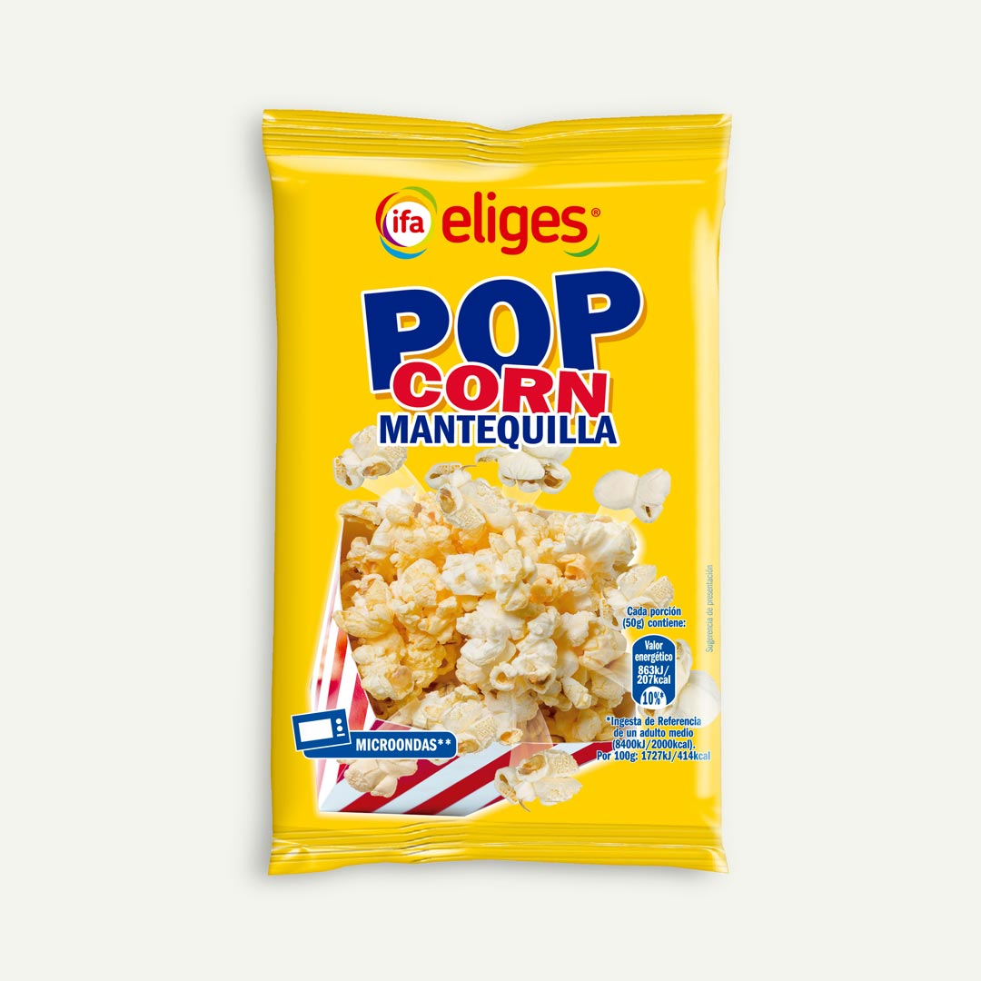 PALOMITAS MAÍZ MICROONDAS MANTEQUILLA IFA-ELIGES 100G