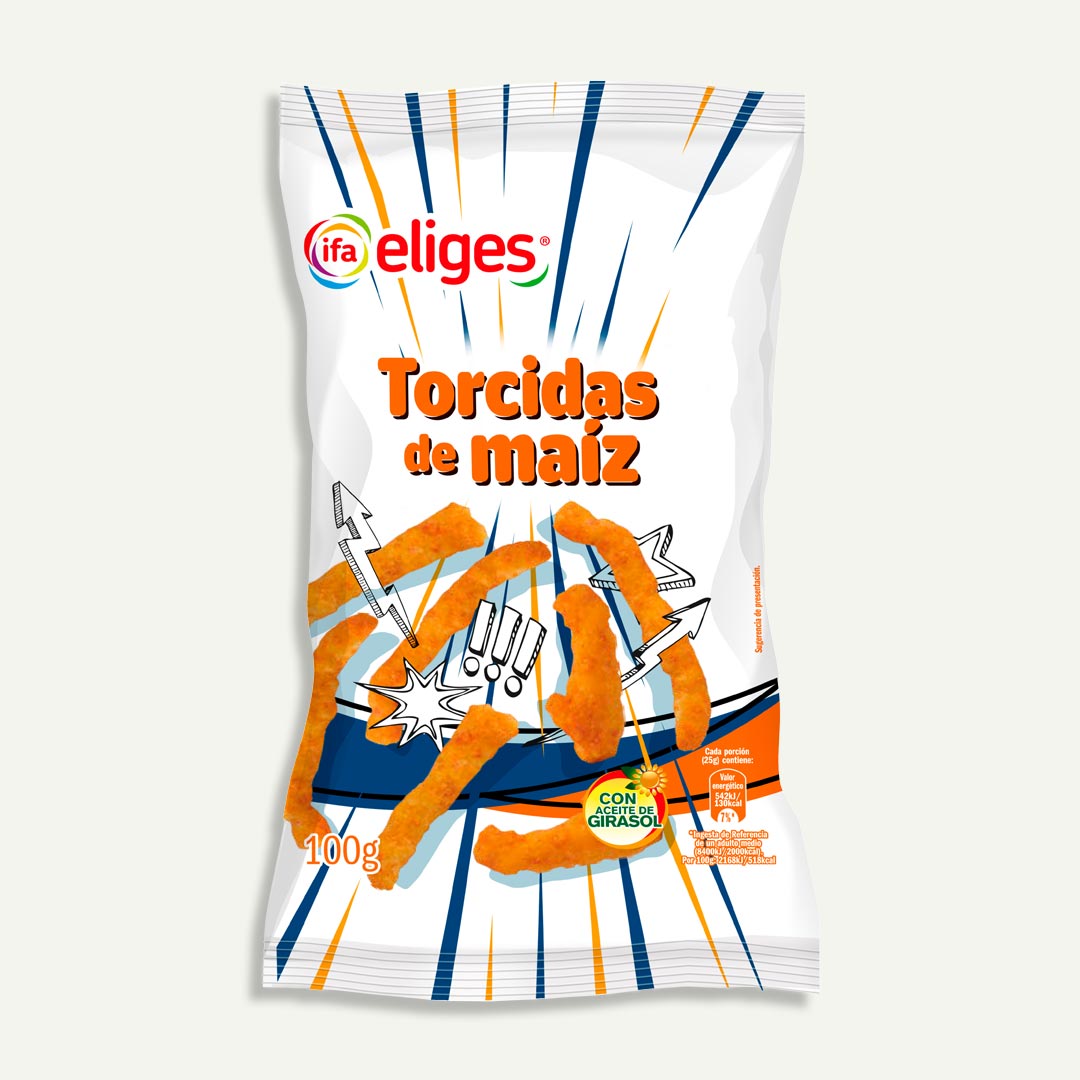 TORCIDAS DE MAÍZ IFA-ELIGES 100G