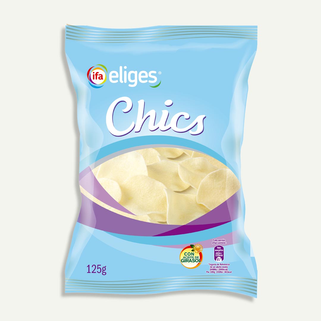 PATATAS FRITAS LIGERAS CHICS IFA ELIGES 125G