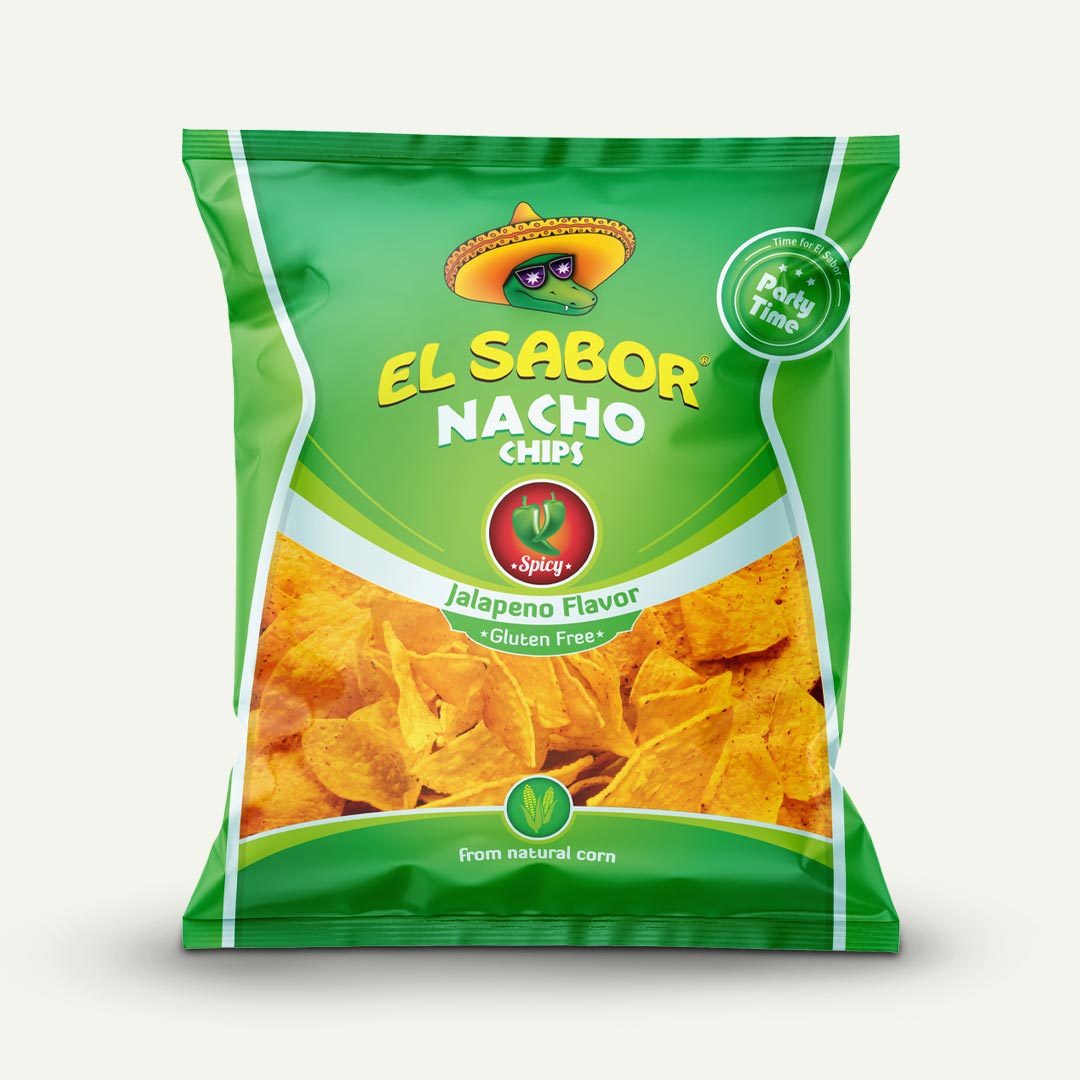 NACHO CHIPS JALAPEÑO EL SABOR 225G