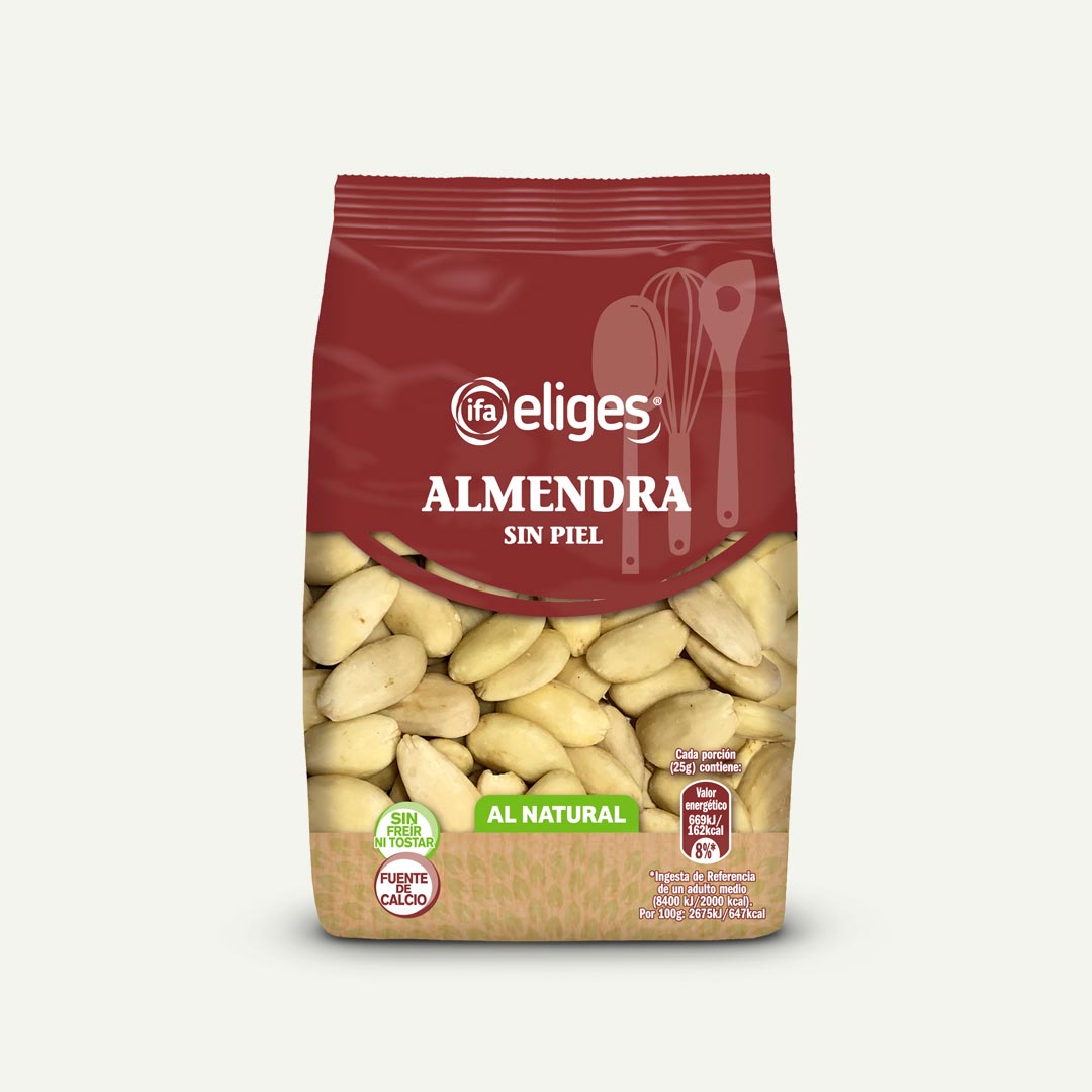 ALMENDRAS CRUDAS SIN PIEL IFA-ELIGES 125G